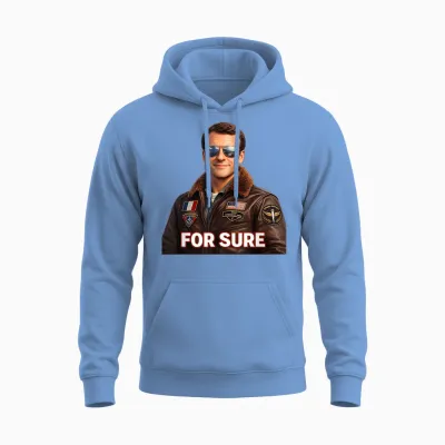 For Sure Sunglasses Aviator President Pilot Air Unisex Hoodie - Carolina Blue