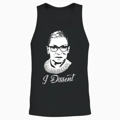Notorious Rbg - I Dissent Unisex Tank Top - Black
