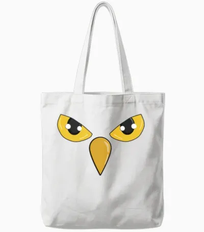 Owl Eyes Tote Bags - White