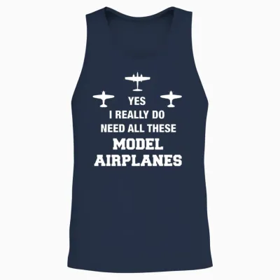 Model Airplane Shirt - Gifts for Model Airplane En Unisex Tank Top - Navy
