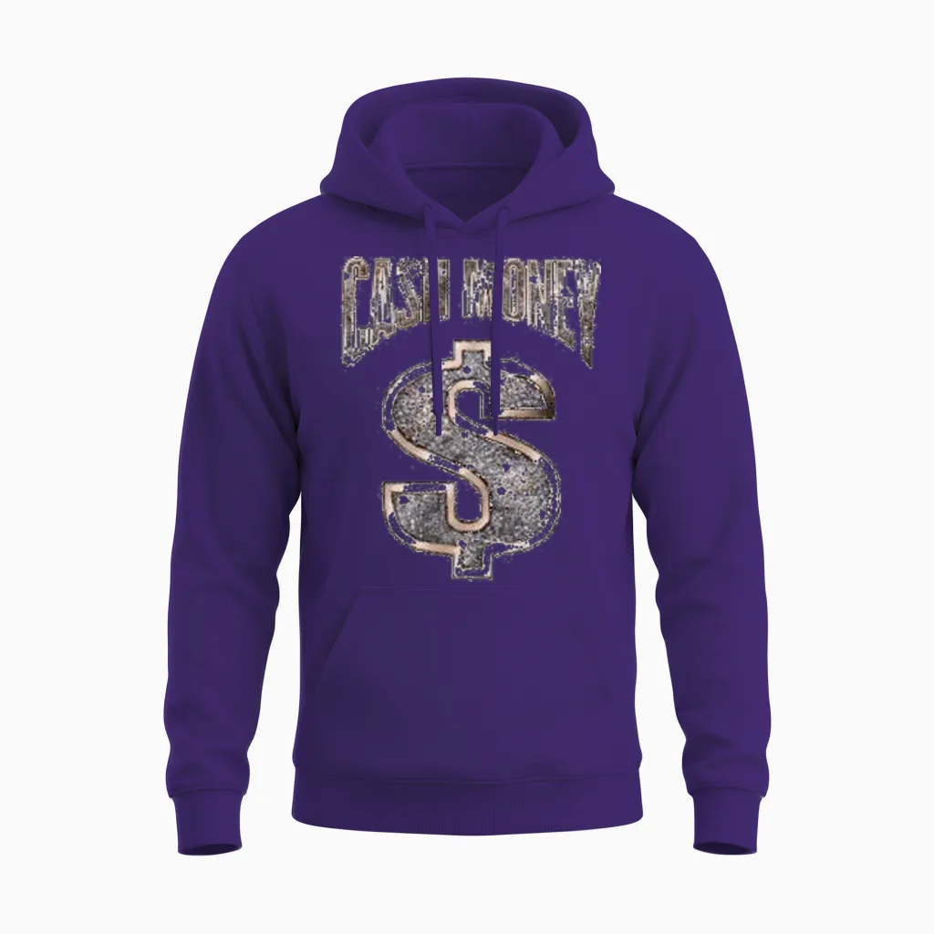 Cash Money Unisex Hoodie in Purple