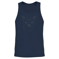 Dog Dogs Dog Lovers Dog Owners American Unisex Tank Top - Navy – 2