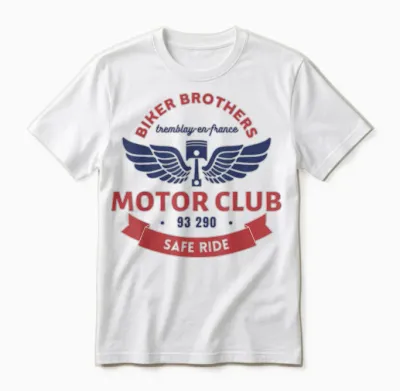 Biker Brother, Tremblay, Motorcycle, Club Unisex T-Shirt - White