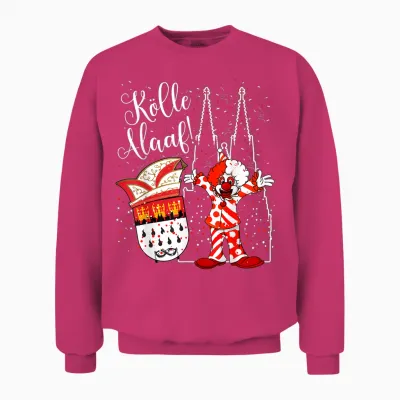 Cologne Cathedral Clown Cologne Alaaf Confetti Carnival Fashion Parade Unisex Sweatshirt - Heliconia