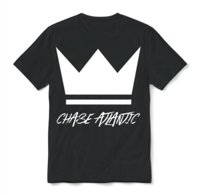 Chase Atlantic Large Crown Unisex T-Shirt - Black