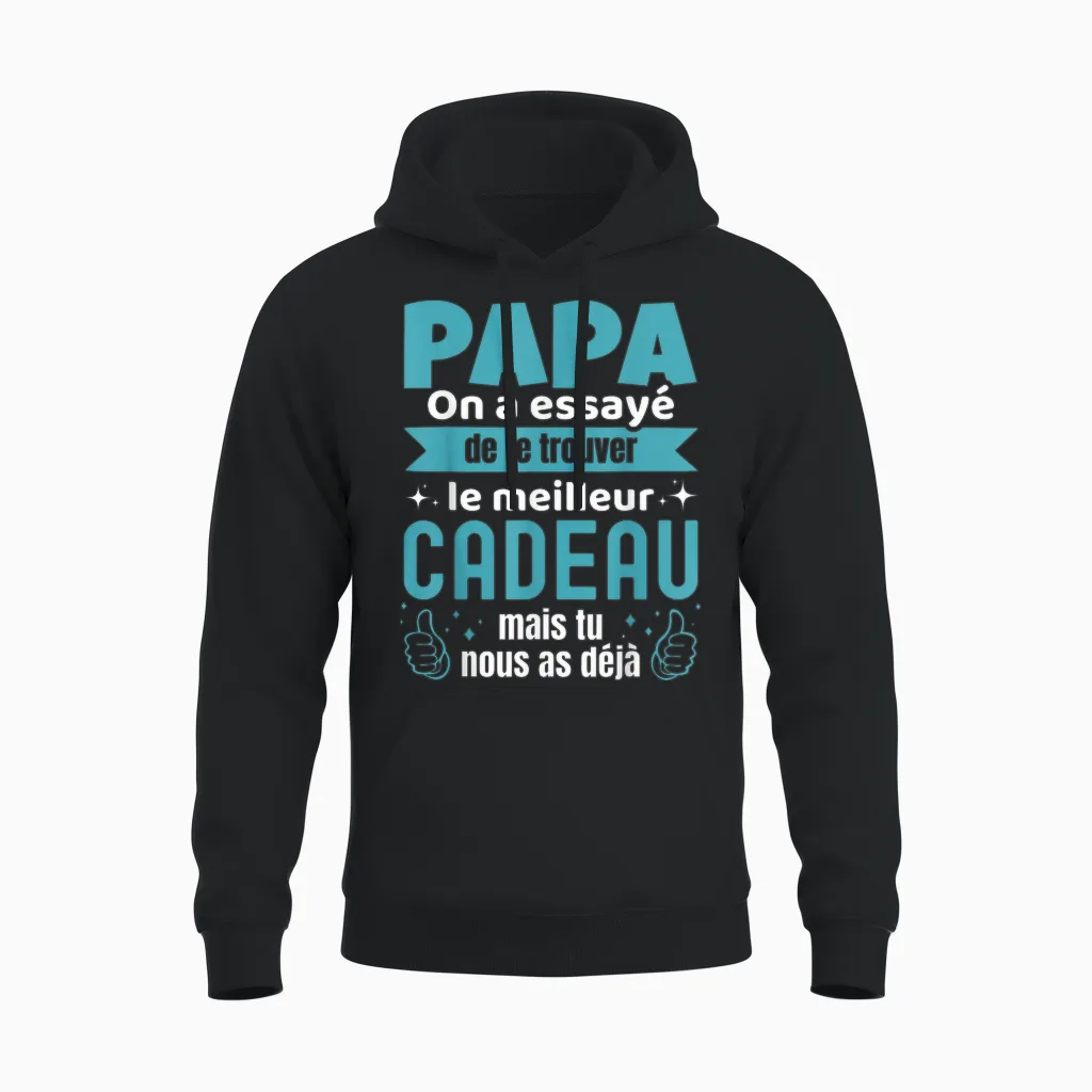 Gift for Dad Father's Day Gifts Birthday Man Unisex Hoodie in Black