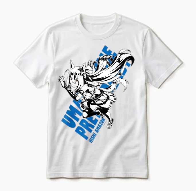 Umamusume: Pretty Derby Hishi Amazon Unisex T-Shirt in White