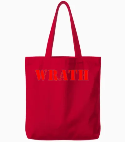 Wrath Tote Bags - Red
