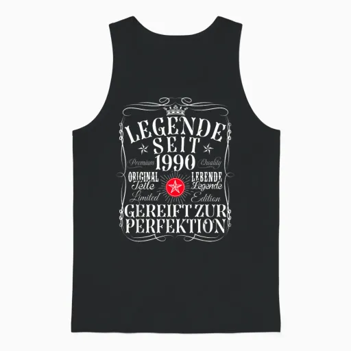 36. Geburtstag Mann Frau 36 Jahre 1990 Deko Lustig Geschenk Unisex Tank Top - Black