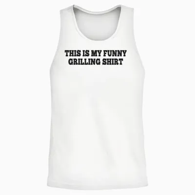 This Is My Funny Grilling Shirt - Funny Bbq Unisex Tank Top - White