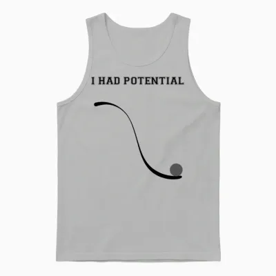 Joke About Retro Physics Unisex Tank Top - Ash