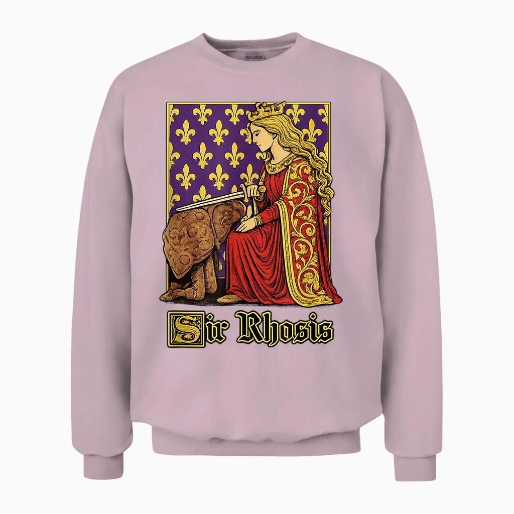 Sir Rhosis Lustiger Gen-Z-Brainrot-Meme, Schlüpfriger Humor-Slang-Gag Unisex Sweatshirt in Light Pink