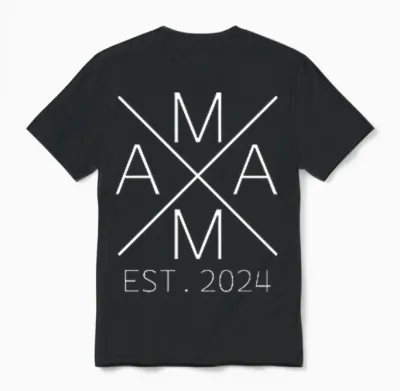 Mama 2024 Mami Seit 2024 Mama Est. 2024 Unisex T-Shirt - Black