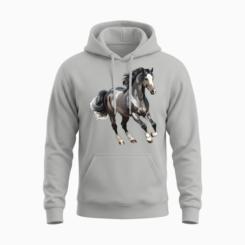 Beautiful Horse for a Horsewoman Unisex Hoodie in Ash