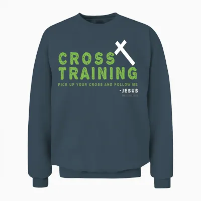 Christian Training Pun Christian Design Unisex Sweatshirt - Dark Heather