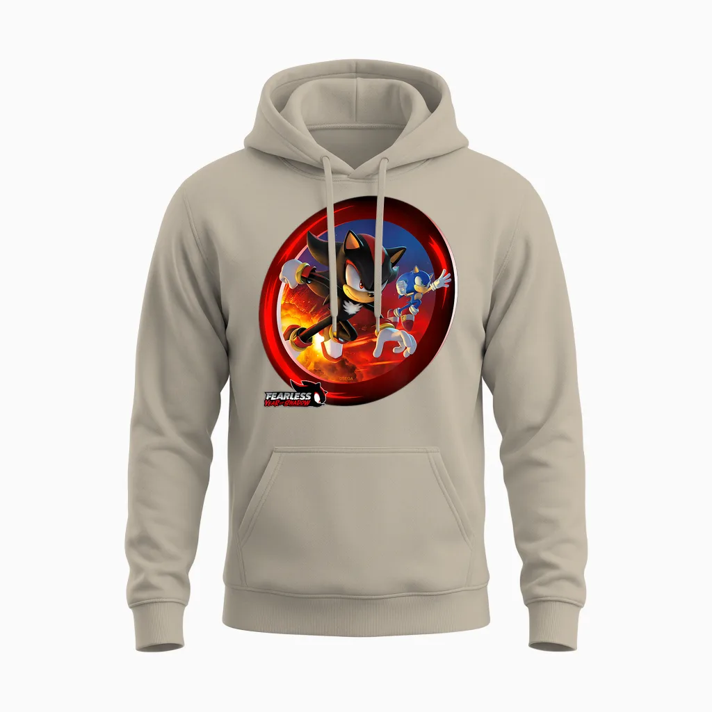 Sonic the Hedgehog, Fearless: Year of Shadow Key Art Unisex Hoodie in Sand