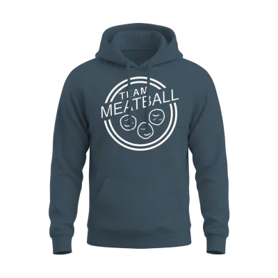 Team Meatball White Unisex Hoodie - Dark Heather