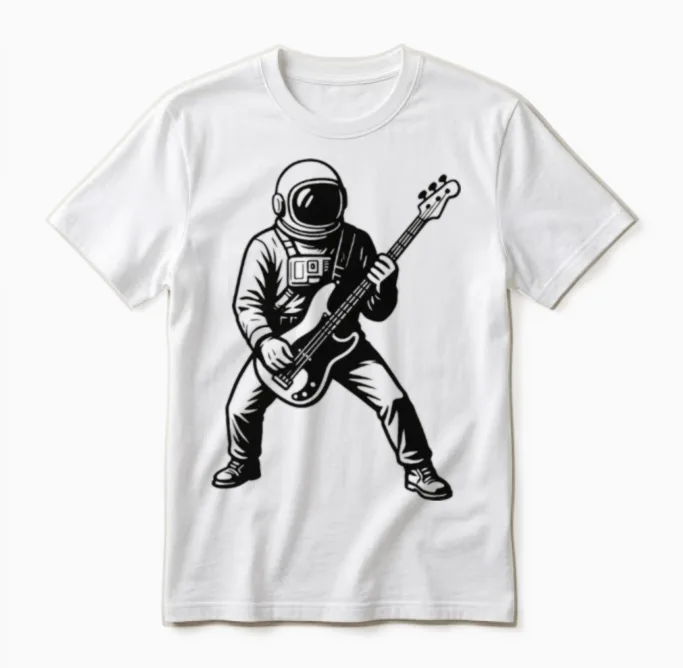 Nashvegas Start Bassist Unisex T-Shirt in White