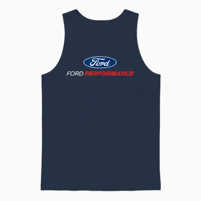 Ford Performance Logo T-Shirt, Black, S Unisex Tank Top - Navy