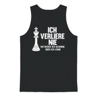 Chess Player, I Never Loose, Chess Unisex Tank Top - Black – 1