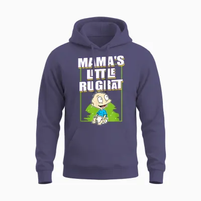 Mama's Little Rugrat - Tommy Pickles Unisex Hoodie - Heather Sport Dark Navy