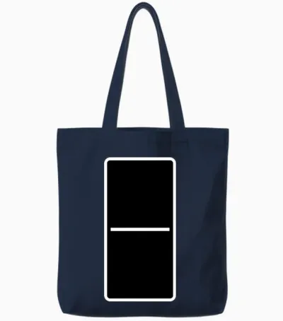 Domino Stone 0:0 - Variable Color - Vector Design! Tote Bags - Navy