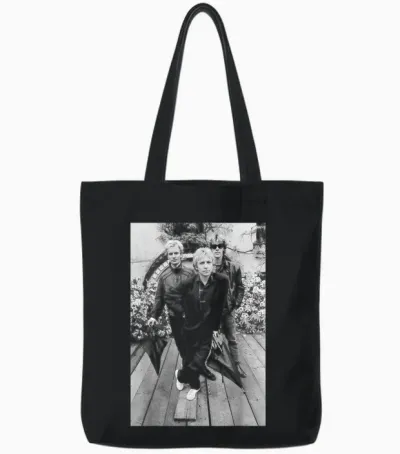Photo of the Promotional Group the Police Synchronicity, 1983 Tote Bags - Black
