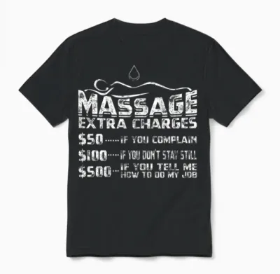 Therapy Massage Muscle Massage Therapist Unisex T-Shirt - Black