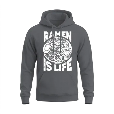 Ramen Lover Japanese Noodle Soup Ramen Unisex Hoodie - Charcoal