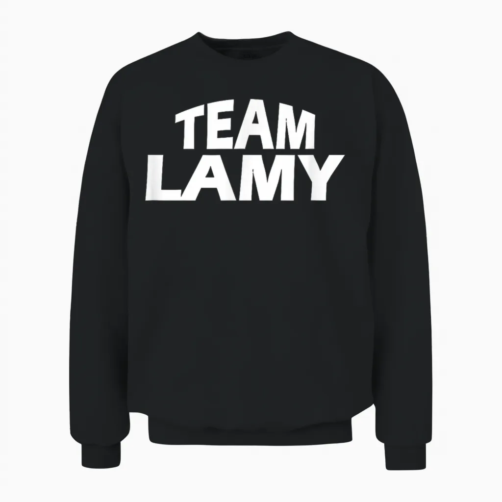 Funny Team Lamy T-Shirt, Black Unisex Sweatshirt in Black
