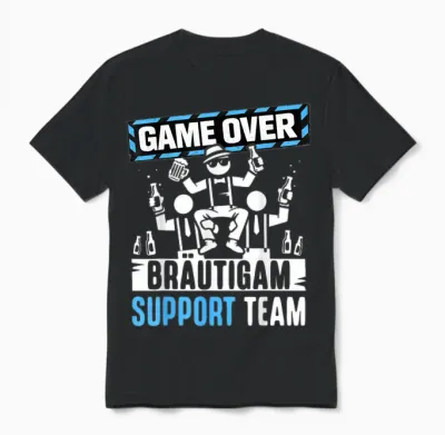 Junggesellenabschied T-Shirt Jga Männer Team Bräutigam Jga Unisex T-Shirt - Black