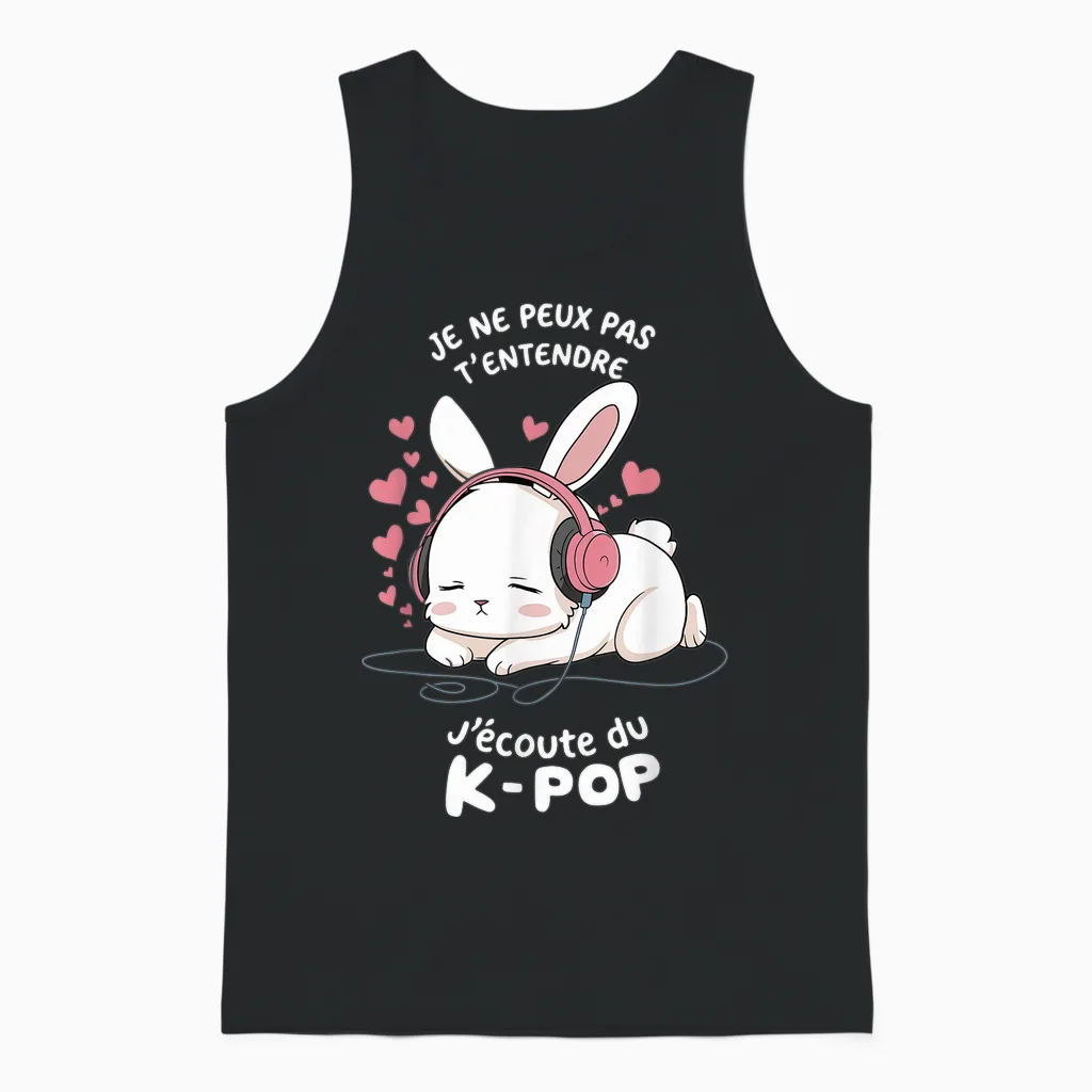 K-Pop T-Shirt | T-Shirts for Girls & Women Gifts K-Pop T-Shirt, Black, S Unisex Tank Top in Black