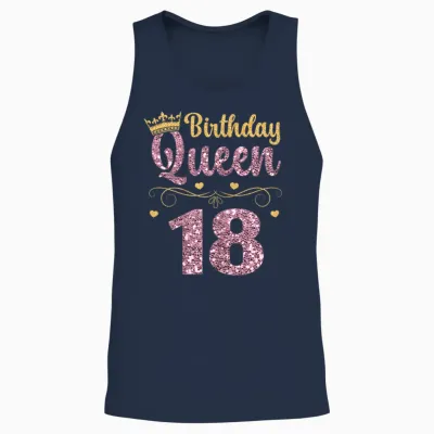 18. Königin Geburtstag 18 Jahre 18 Unisex Tank Top - Navy