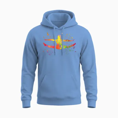 Gymnast Floor Artistic Gymnastics Unisex Hoodie - Carolina Blue