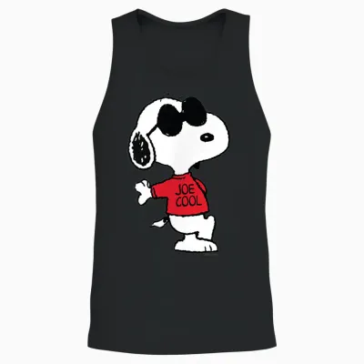 Peanuts - Snoopy Joe Cool Unisex Tank Top - Black