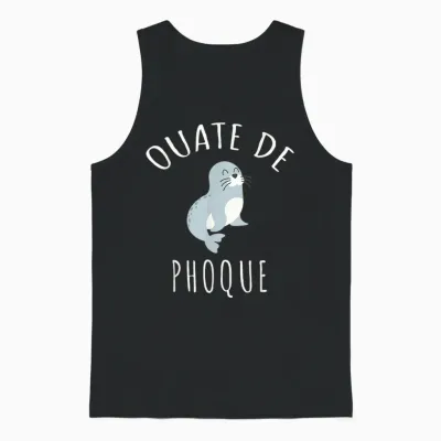 Seal Wadding French Humour Word Game Funny Unisex Tank Top - Black