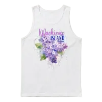 Mackinac Island Michigan Lilacs Lilac Festival Sta Unisex Tank Top - White – 1