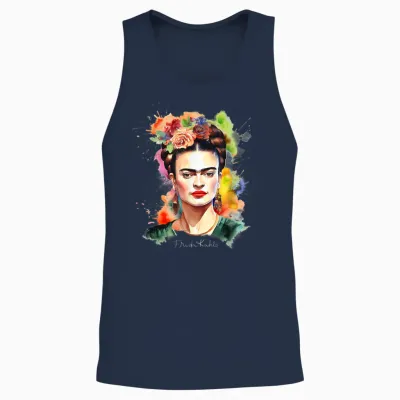 Frida Kahlo - Variety of Items T-Shirt, Black Unisex Tank Top - Navy