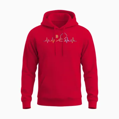 Pickleball Art for Men Women Pickle Ball Pickleball Lover Unisex Hoodie - Red