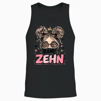 10. Geburtstag Mädchen 10 Jahre 2016 Lustig Geschenk Unisex Tank Top - Black