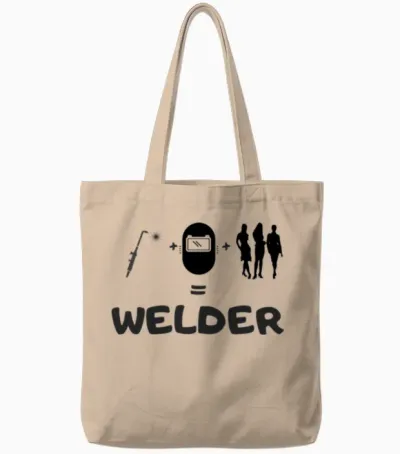Welder Funny Welder Tote Bags - Natural