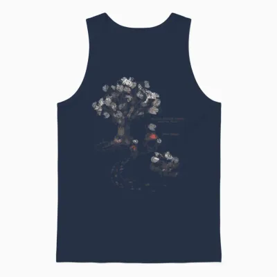 Disney Winnie the Pooh & Piglet Always Friends Forever T-Shirt, White Unisex Tank Top - Navy