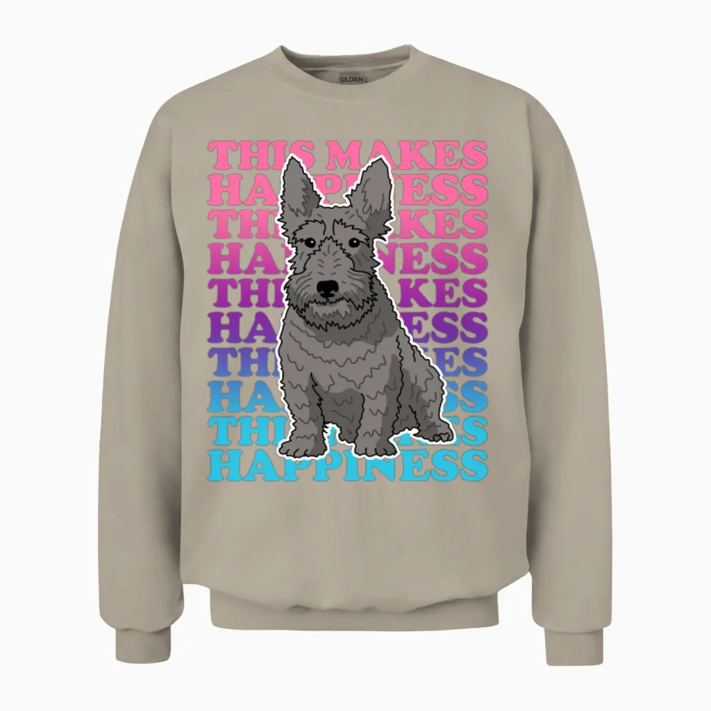 Scottish Terrier Dogs Dog Owner Unisex Sweatshirt in Sand