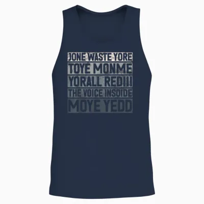 Jone Waste Yore Toye Monme Yorall Rediii Lustiger Witz Humor Unisex Tank Top - Navy