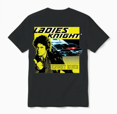 Knight Rider Ladies Night Unisex T-Shirt - Black