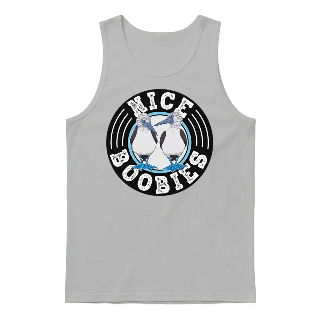 Nice Boobies Adult Humor Halloween Gift Booby Bird Unisex Tank Top - Ash