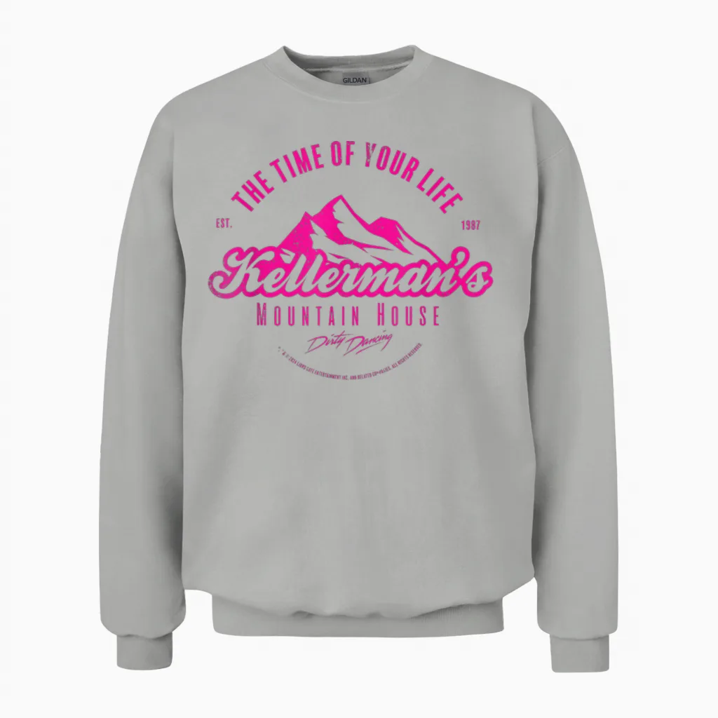The Dirty Dance Time of Your Life Kellermans Mountain House T-Shirt, White, S Unisex Sweatshirt in Ash