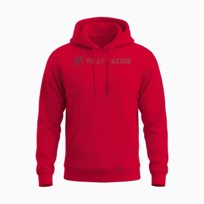 Fully Vaxxed Retro Unisex Hoodie - Red