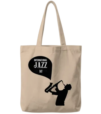 Jazz Music Improvisation Festival Tote Bags - Natural