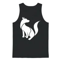 Fox Silhouette Kids Gift Lover Design 1 1 Unisex Tank Top - Black – 1